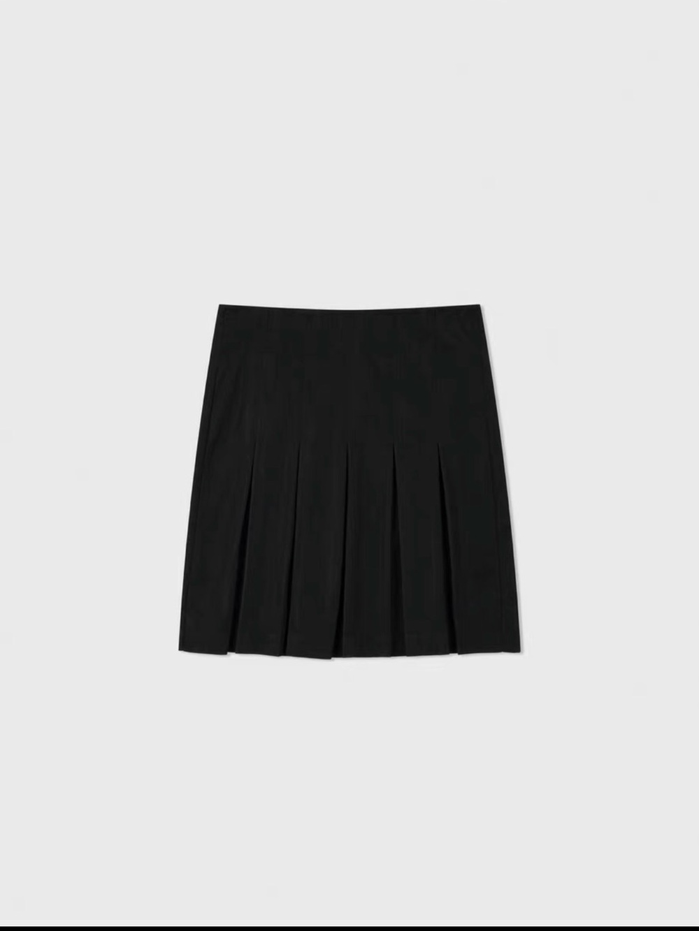 low classic Women's Black Pleated Skirt